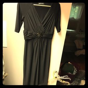 Black midi professional dress